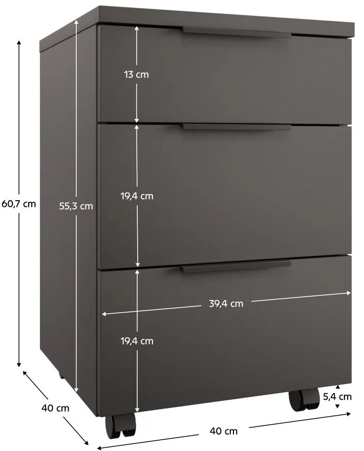 Container de birou Alegre (antracit) . 1116203