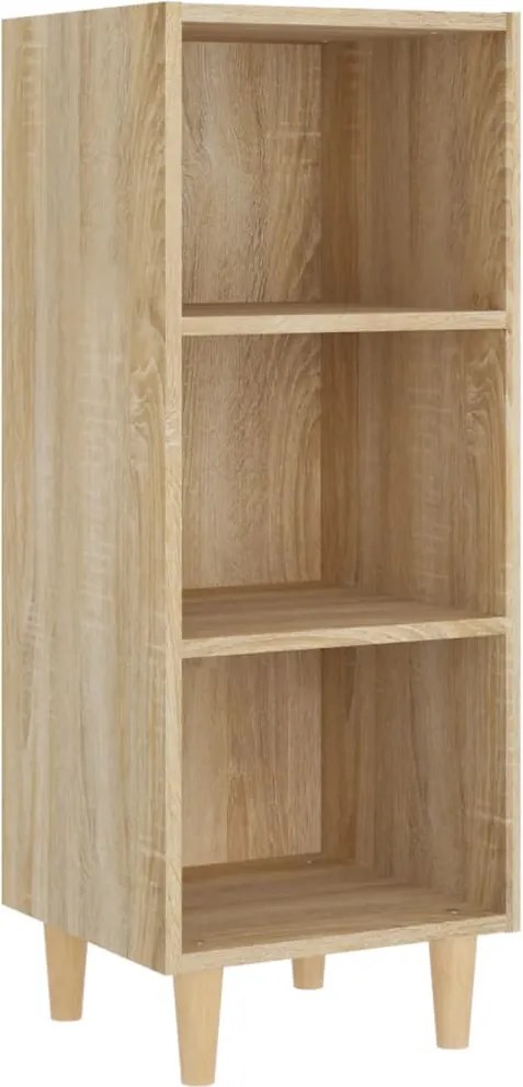 vidaXL Servantă, stejar sonoma, 34,5x34x90 cm, lemn compozit