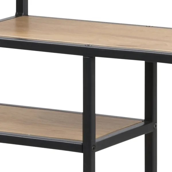 Poliță de perete SARON stejar/negru