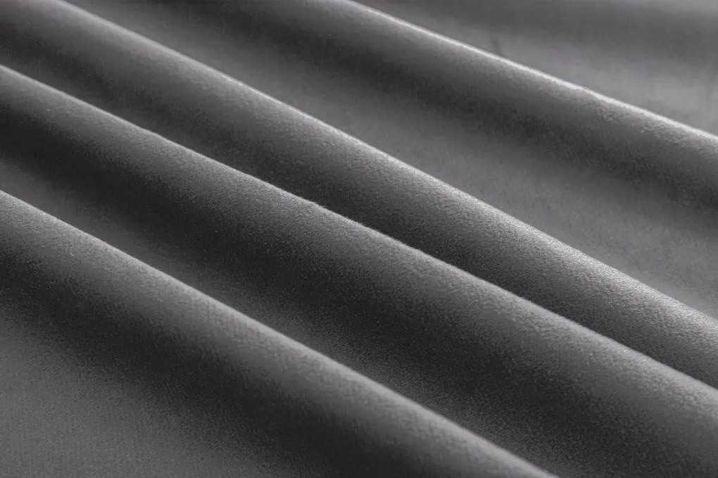 Draperii opace VELVET gri deschis 140x250 cm (2 buc), inele metalice