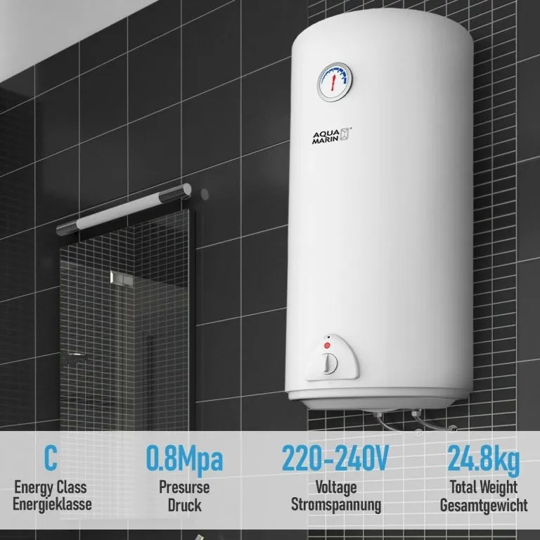 Aquamarin® Încălzitor electric de apă, 100l, 1,5 kW