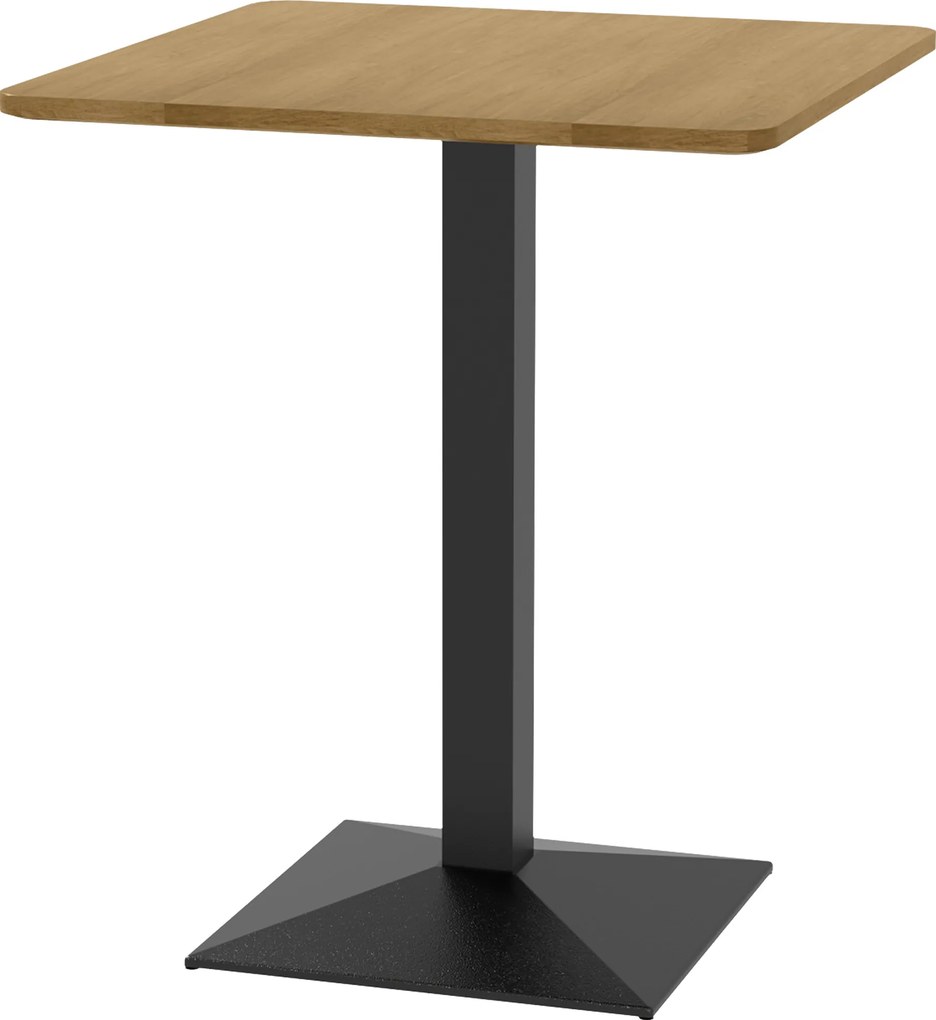 HOMCOM Masă de dining Masă pătrată de bucătărie pentru 2 persoane Masă de sufragerie cu aspect de lemn Bază din oțel 70 x 70 x 75 cm Maro închis | Aosom Romania