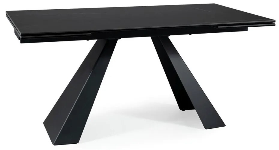 Masa de bucaterie Salvadore II, 160 x 90 cm, neagra