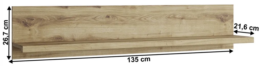 Raft DORSI 135, stejar Navarra