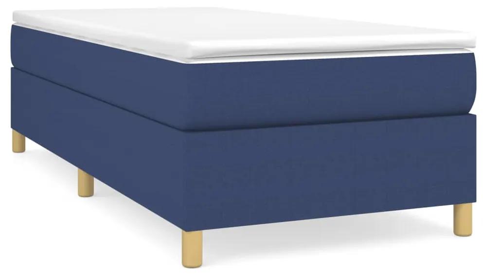 3120919 vidaXL Cadru de pat, albastru, 80x200 cm, material textil