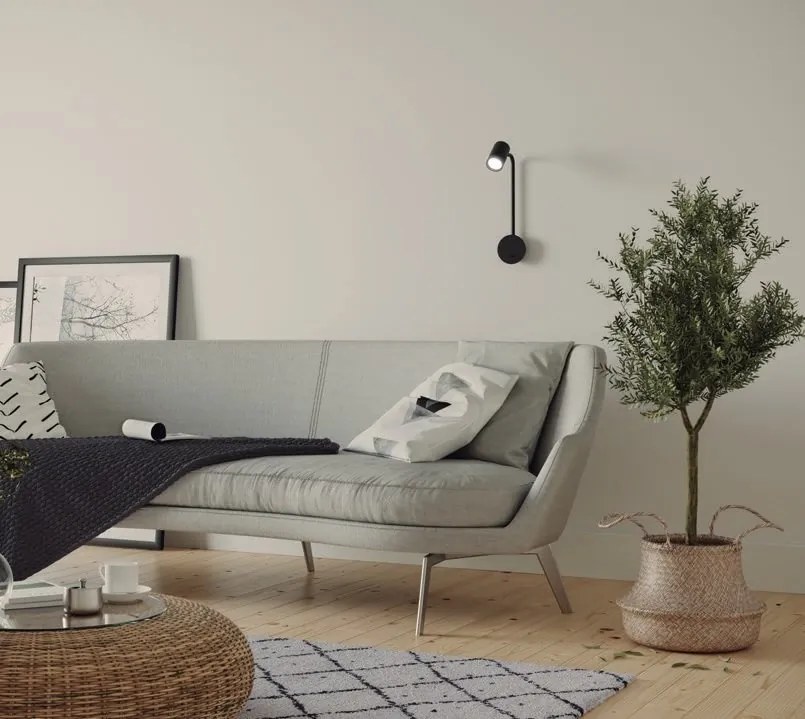 Aplica de perete cu Spot directionabil SAL neagra
