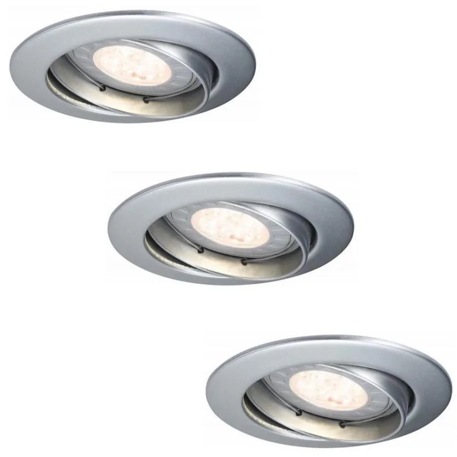 Paulmann 92516 - Set 3x LED GU10 3,5W corp iluminat baie 230V