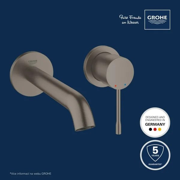 GROHE ESSENCE 19408AL1 - Baterie lavoar 183 mm, grafit