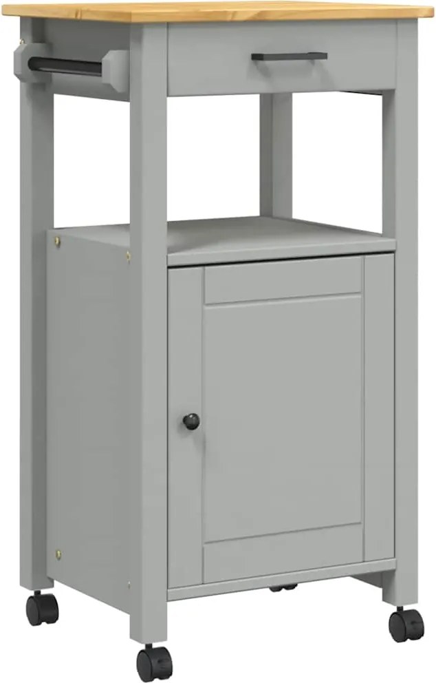 vidaXL Cărucior de bucătărie „MONZA”, 48x40x88,5 cm, lemn masiv de pin