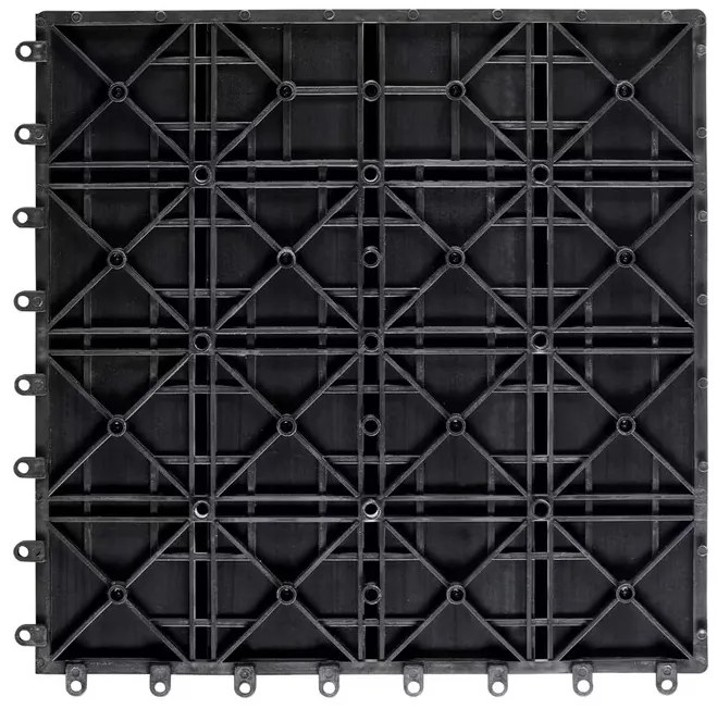Deuba Plăci WPC - set de 11 bucăți, 30x30 cm, antracit clasic