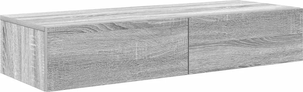 vidaXL Raft de perete cu sertare Gri Sonoma 100x36x19cm Lemn prelucrat