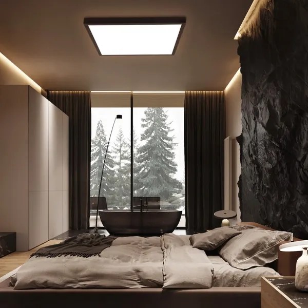 Plafonieră LED dimabilă pentru baie Immax NEO 07279L FRAME 50W/230V IP44 Wi-Fi Tuya + telecomandă