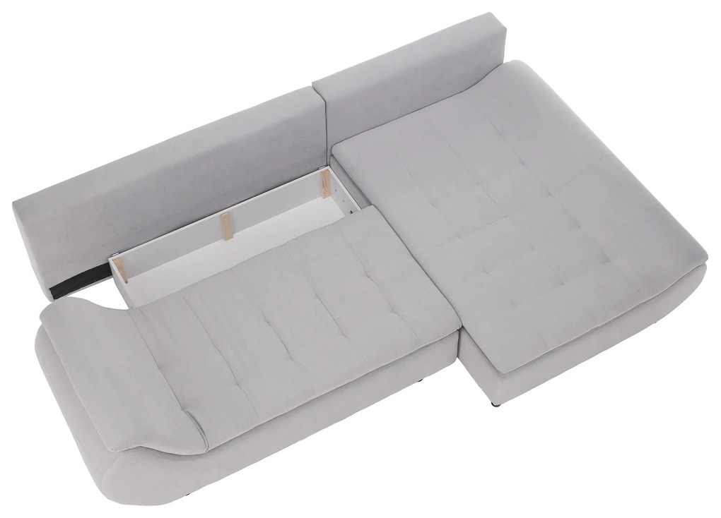 Set canapea, gri deschis / roz pudră, material textil, dreapta, BRATO