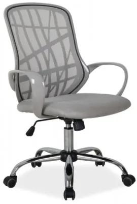 Scaun de birou ergonomic, tapitat cu stofa Dexter Grey, l51xA45xH95-105 cm