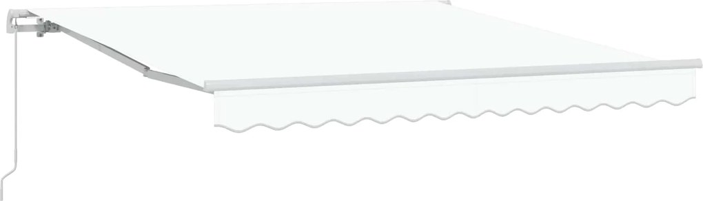 vidaXL Copertină Manual Alb 300 x 250 x 165 cm Poliester