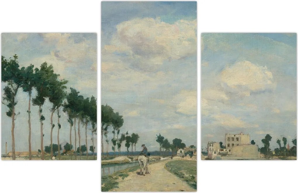 Tablou - Johan Barthold Jongkind, The Towpath, reproducere (90x60 cm)