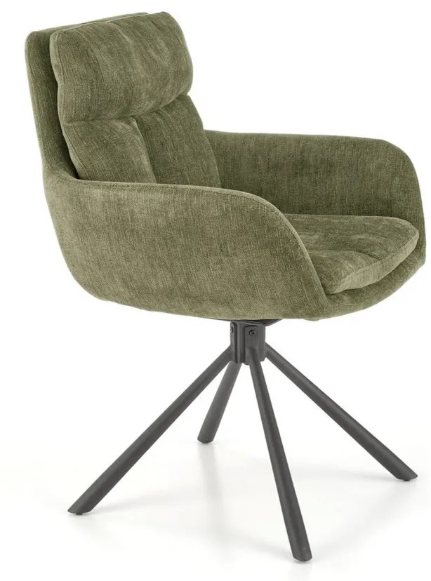 Scaun rotativ K495 stofa olive