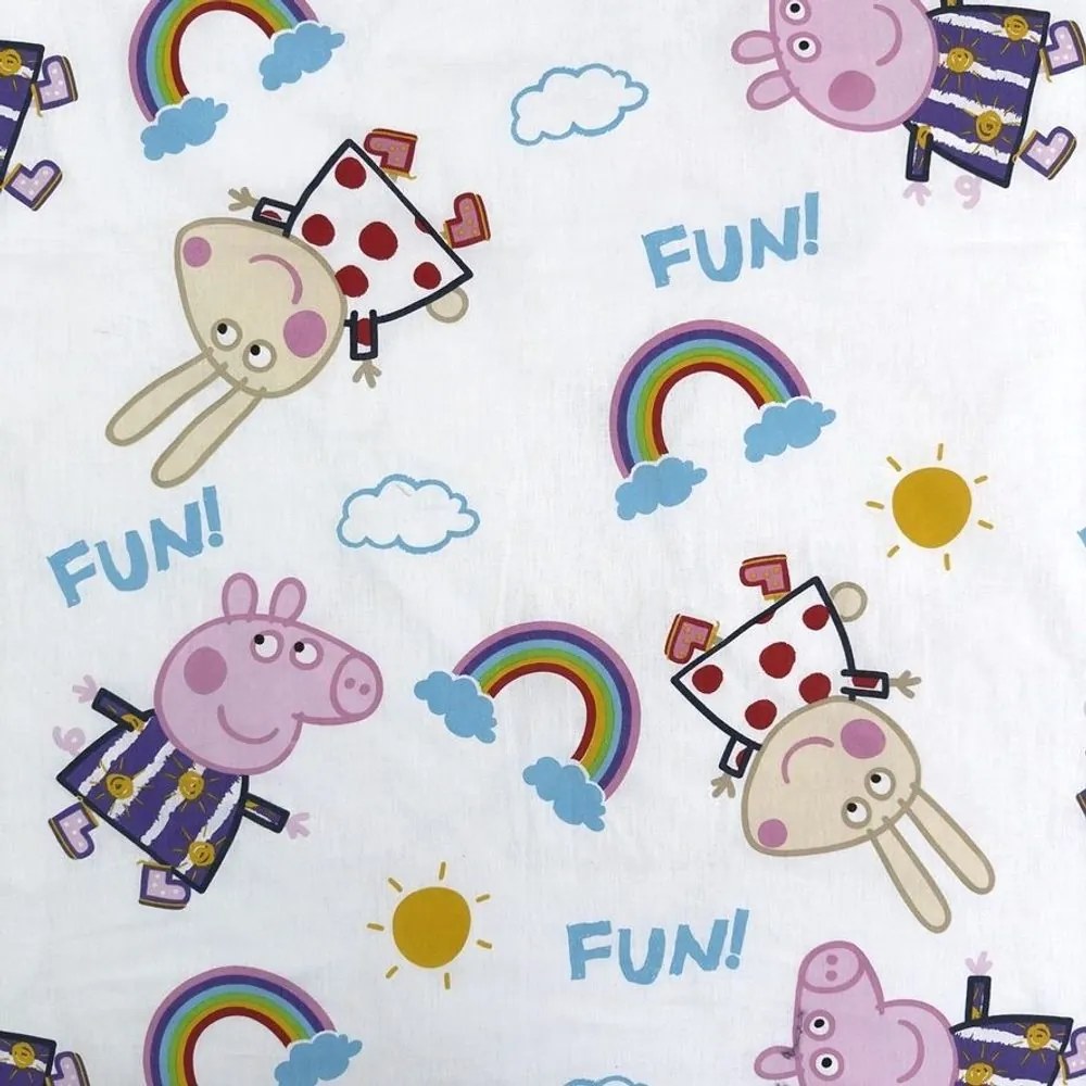 Lenjerie de pat Peppa Pig cu efect luminos