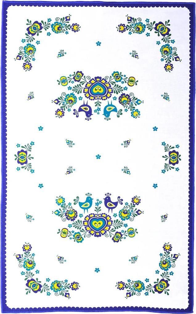 Șervet Folclor, albastru, 45 x 70 cm, set 3 buc.