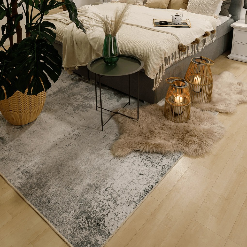 Covor 80x150 cm, gri, MARION TYP 2
