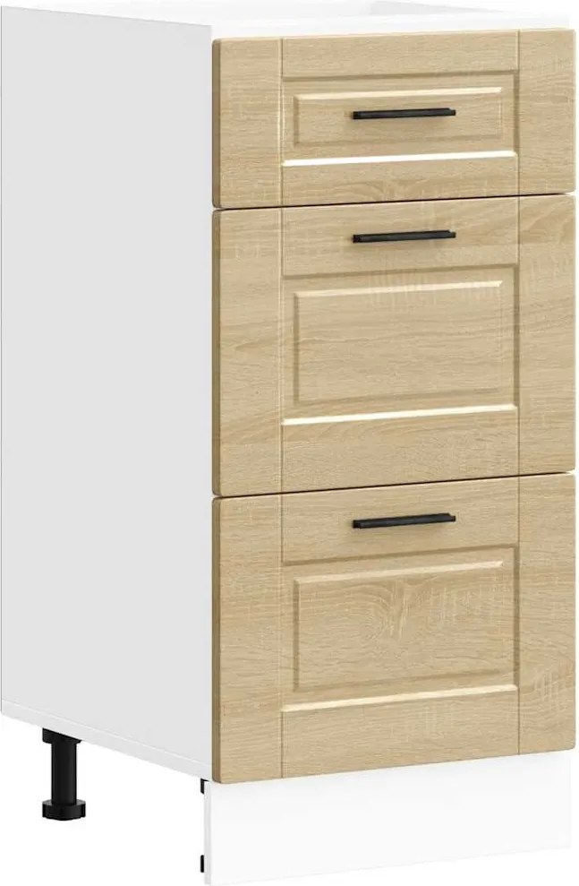 vidaXL Dulap de bază de bucătărie „Porto” din lemn de stejar Sonoma