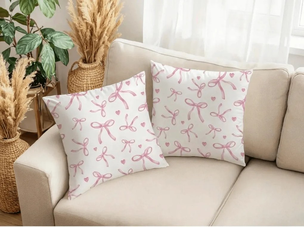 Husa pentru perna PINKABELLE 45x45 cm, alb