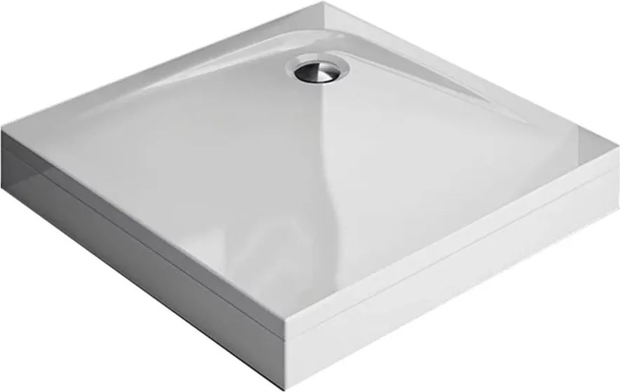 Cadita pentru dus Kolpasan Evelin Q cu masca si picioare incluse 80x80 cm