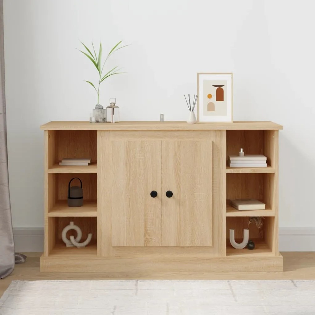 816443 vidaXL Servantă, stejar sonoma, 100x35,5x60 cm, lemn compozit