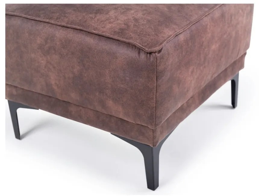 Taburet maro cu tapițerie din imitație de piele Copenhagen – Scandic