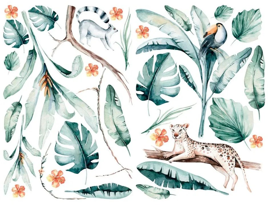 Autocolante decorative pentru perete Ambiance Tropical