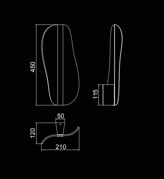 Aplica de perete LED design deosebit Bianca