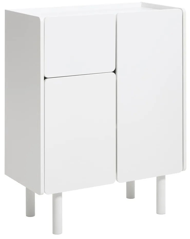 Dulap alb 80x100x40 cm Bera – Unique Furniture