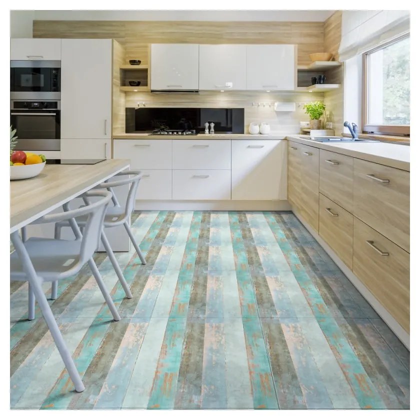 Autocolant de podea Ambiance Parquet Floor Côte d'Opale, 90 x 60 cm