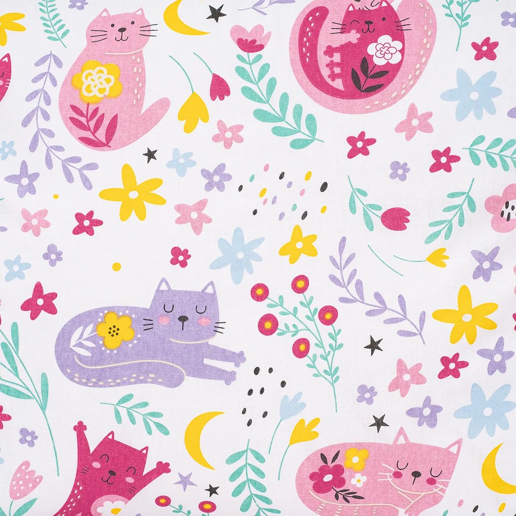 Lenjerie de pat din bumbac pentru copii 4Home Playful Paws, 140 x 200 cm, 70 x 90 cm