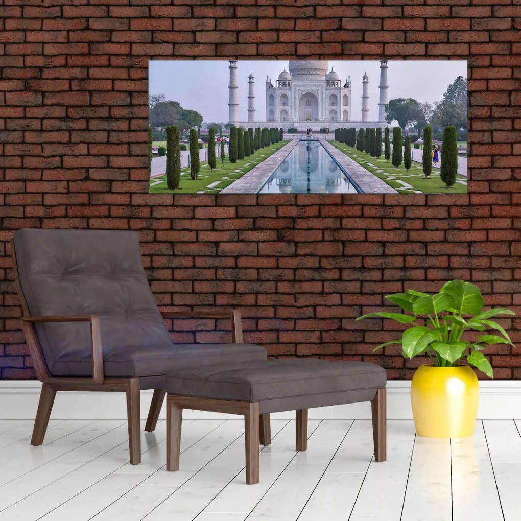 Tablou - Taj Mahal în răsăsrit de soare (120x50 cm)