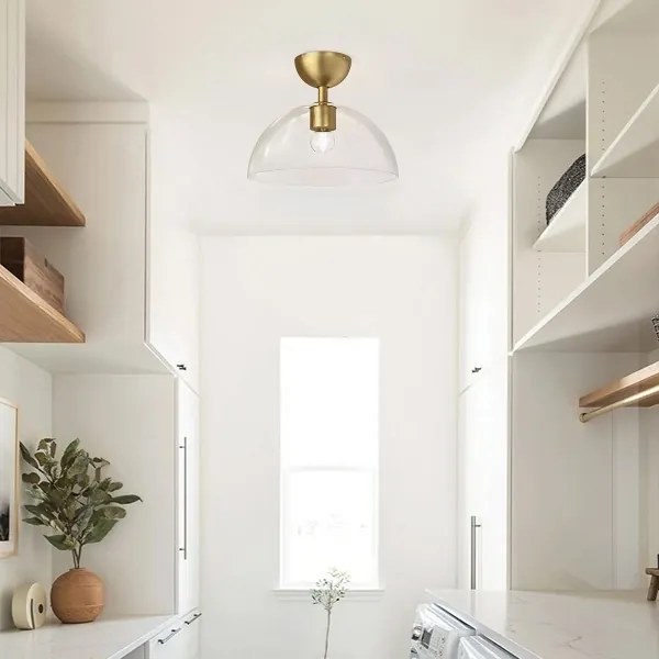 Plafonieră Alora Mood ALM-JUDE-SF-GD-CL JUDE 1xE27/60W/230V d. 30,5 cm alamă