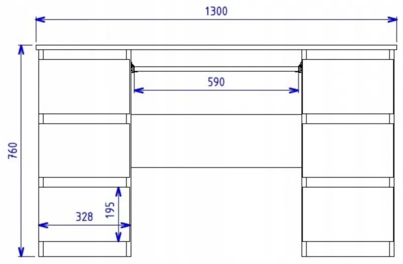 SEA535 - Set Masa toaleta, 130 cm, cosmetica machiaj, masuta vanity, oglinda cu LED-uri - Alb Mat sau Lucios