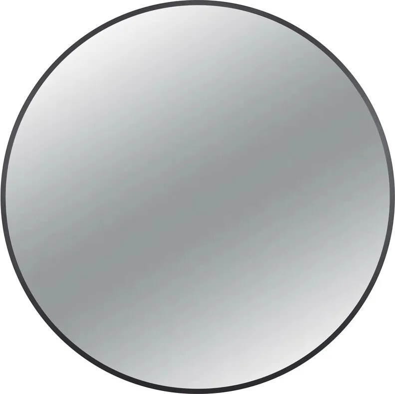 Oglinda rotunda Balneo Corina 100 cm cu rama neagra
