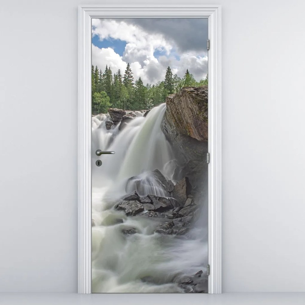Fototapet pentru ușă - Cascadele (95x205cm)