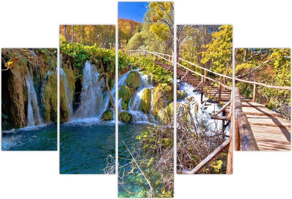 Tablou - Intrare in cascade (150x105 cm)