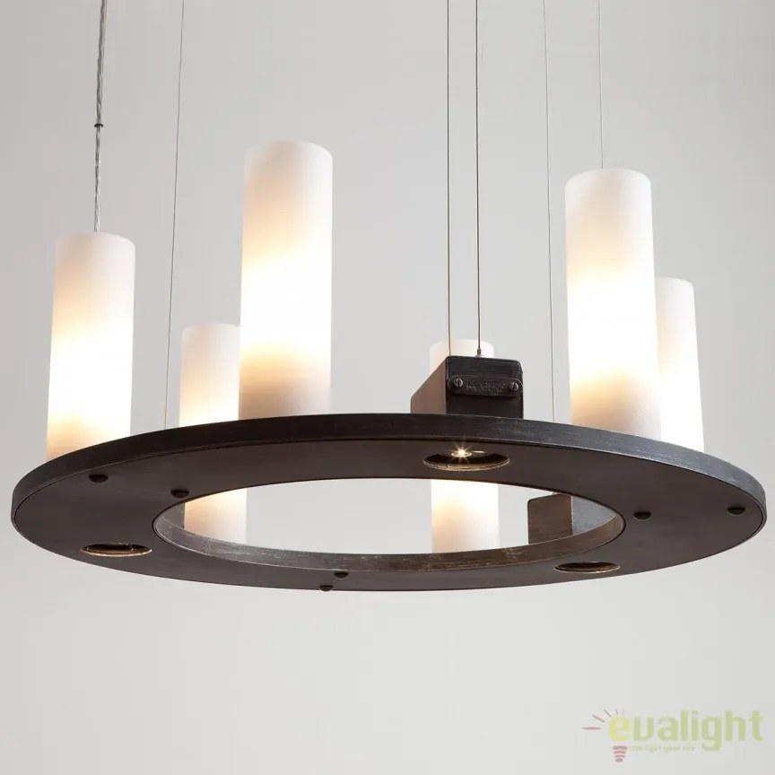 Candelabru din fier forjat cu 6 surse de lumina, HL 2557