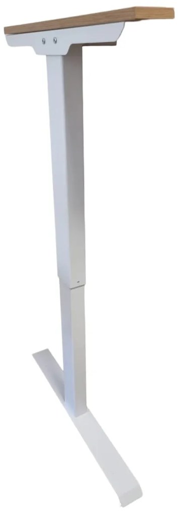 Birou reglabil electric-TerrA2DS WHITE-profil dreptunghiular, profil cadru ALB (Dimensiune blat: 137x67 cm, Culoare blat: Alb 25mm)