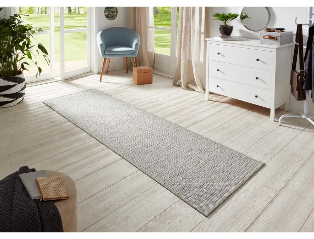 Covor tip traversă BT Carpet Nature, 80 x 350 cm, gri