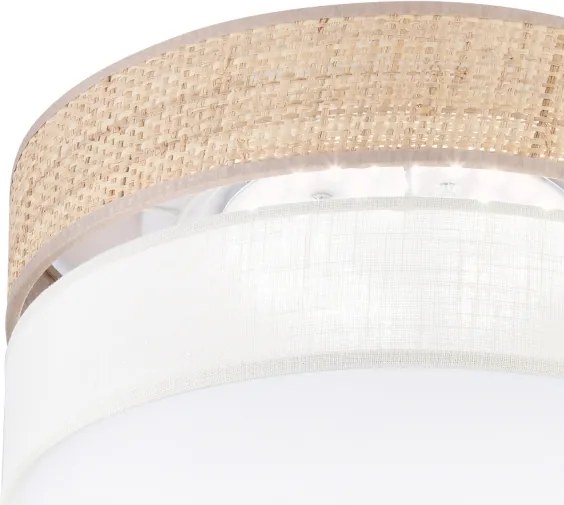 Plafonieră LED SIRJA BOHO LED/20W/230V, Ø 35 cm, bej/crem