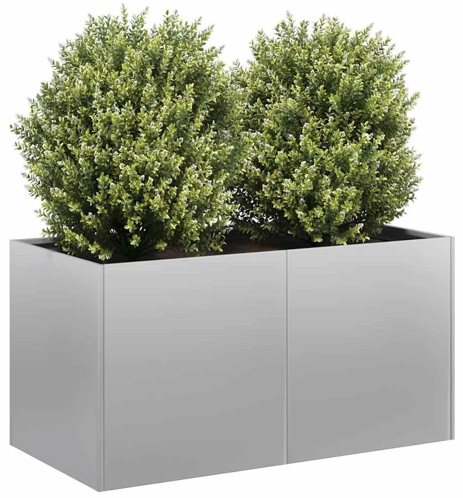 vidaXL Jardinieră 80x40x40 cm oțel galvanizat