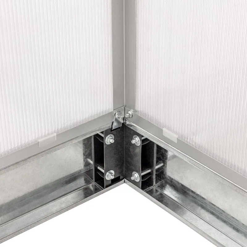 Seră din policarbonat 250 x 310 x 124/205 cm