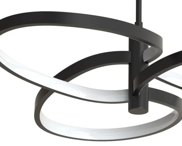 RIBBON Lustră LED pe cablu, 25W, 230V, 4000K, negru