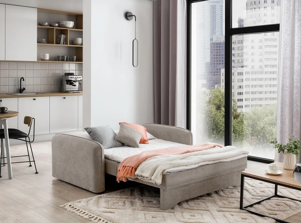 OFERTA Canapea extensibila 2 locuri LAINE, bej II calitate