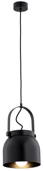 Lustră pe cablu LOGAN 1xE27/15W/230V d. 20 cm negru Argon 8281