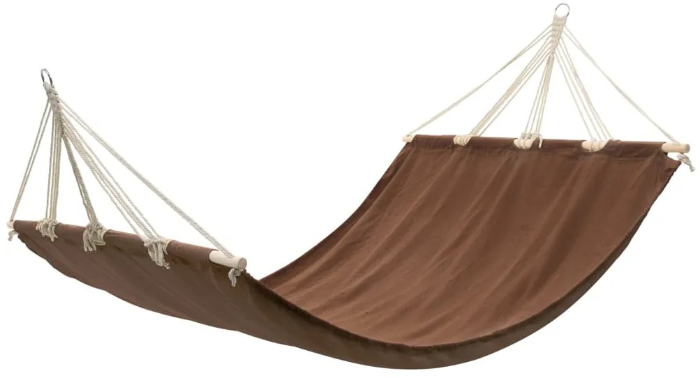 Hamac cu bare, 210 x 150 cm, maro